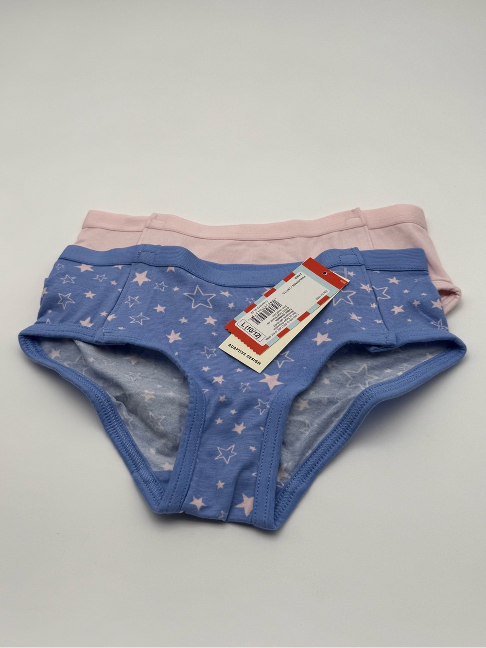 Cat & Jack Girls 2 pack Adaptive Cotton Briefs Underwear Size Large 10-12